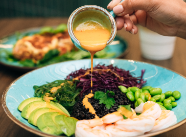 meal plan avocado prawns blackrice